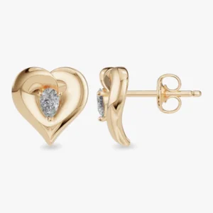 solitaire stud earrings