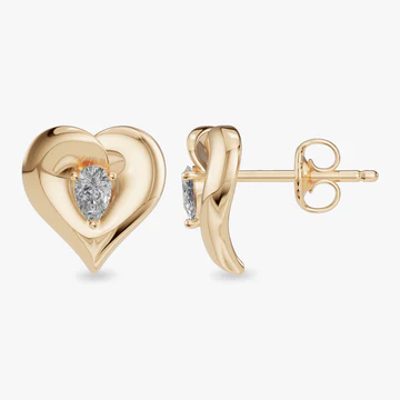 solitaire stud earrings