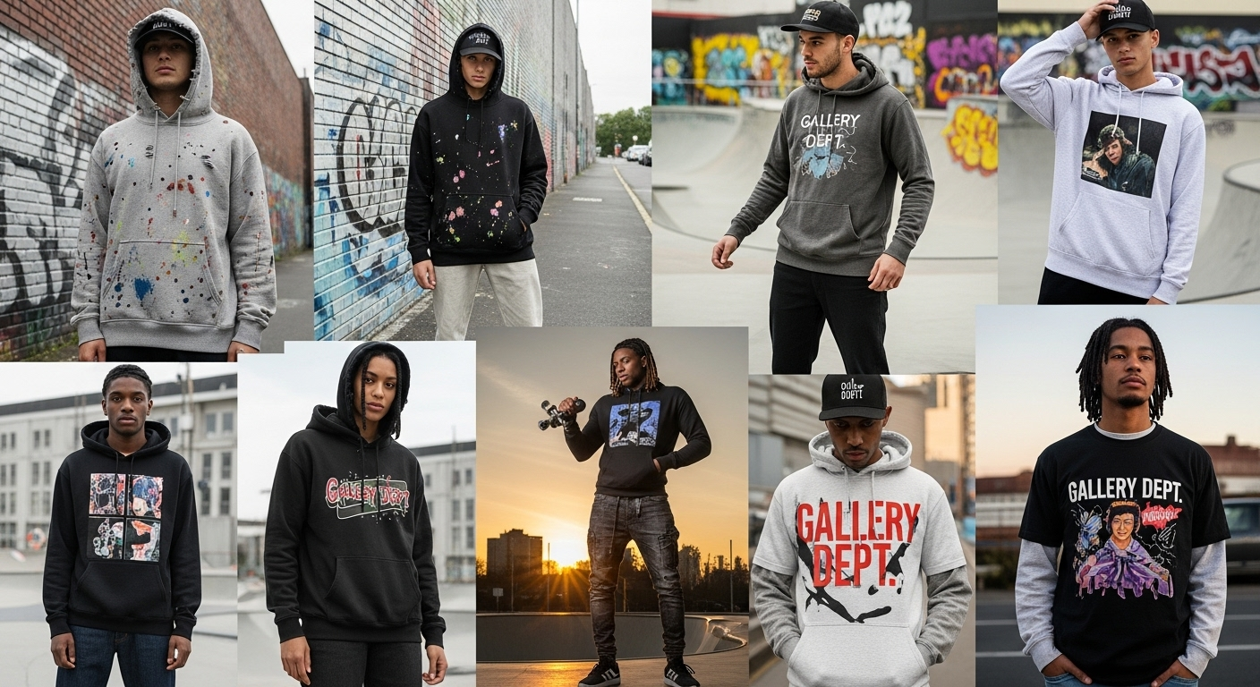 Gallery Dept Collection Hoodie Sweatshirt & T-Shirt Fashion