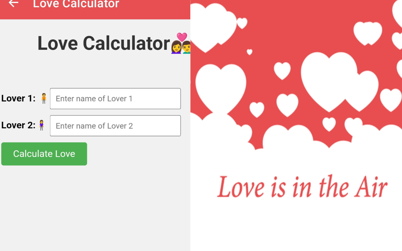True Love Percentage Calculator