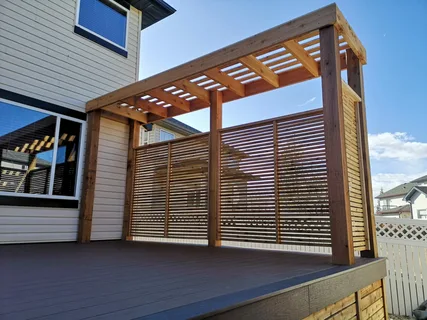 Pergola Privacy Walls