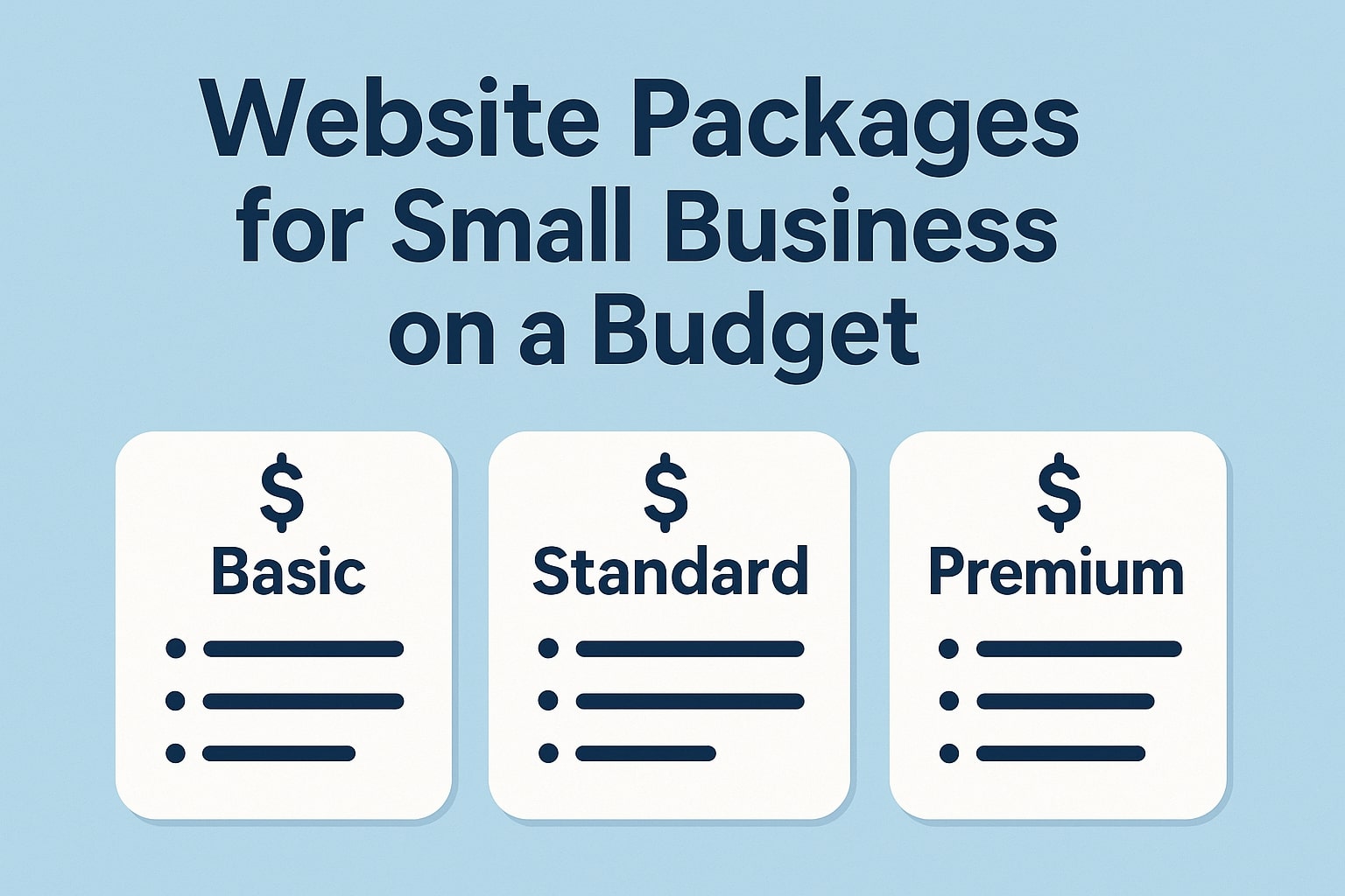 website packages for small business